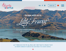 Tablet Screenshot of akaroashuttle.co.nz